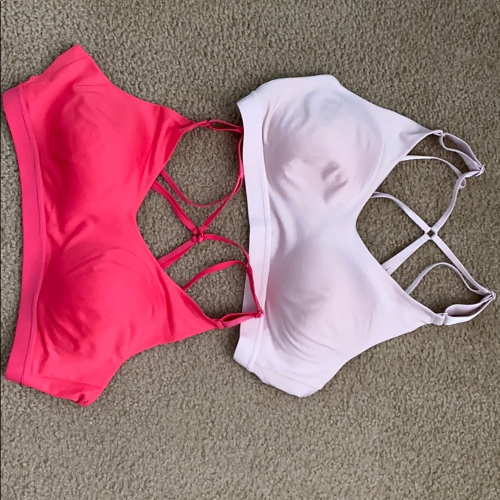 Lot of 2 Calia size L Focus Strappy Sports Bra